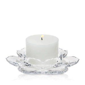 Godinger Shannon Crystal Lotus Pillar Candle Hldr